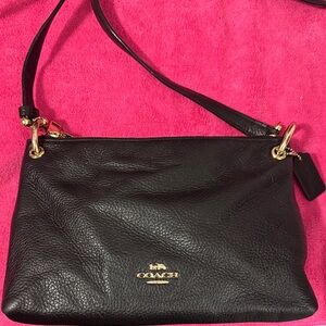❤️ Coach Mia Crossbody Black Pebbled Leather Bag ❤️ MAKE AN OFFER!